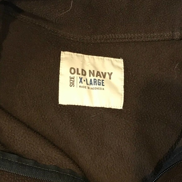 Old Navy Brown Men's Fleece - Picture 2 of 3